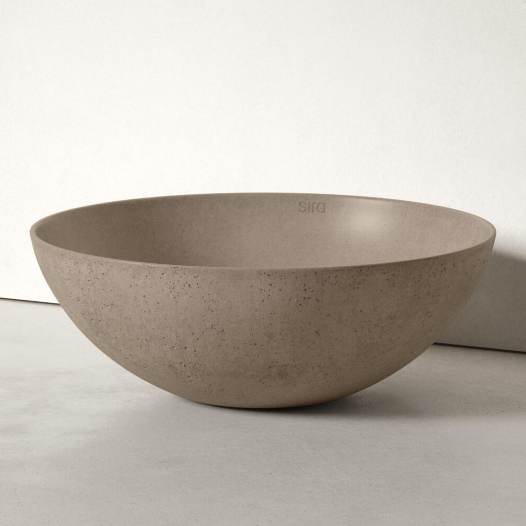 Sira Håndlagde Sement Servant Moon Grå-Brun Matt 40 cm