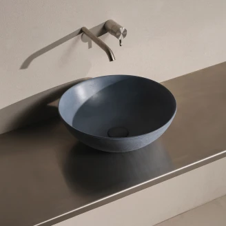 <strong>Sira</strong>  Håndlagde Sement Servant Moon Blå Matt 40 cm