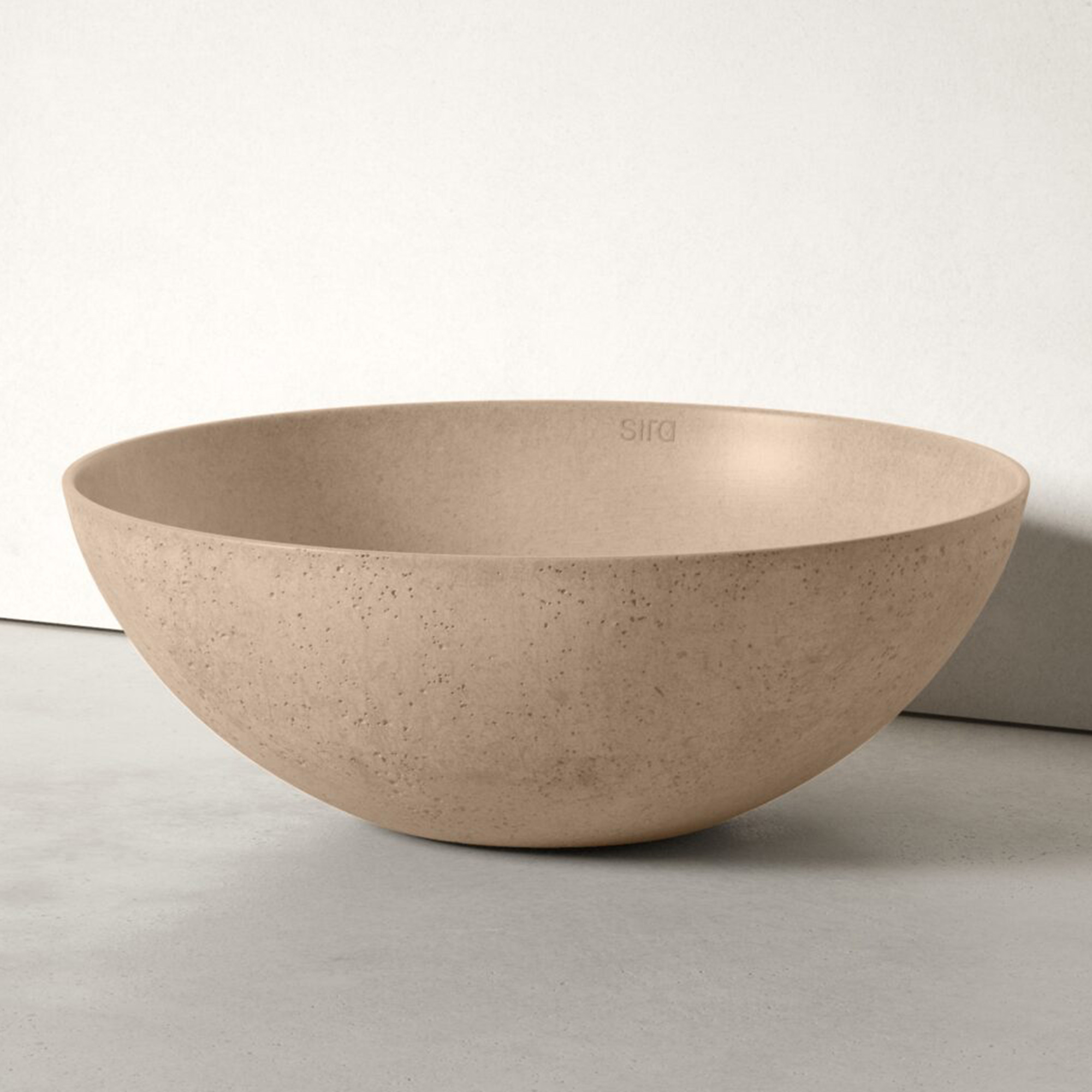 Sira Håndlagde Sement Servant Moon Mørkbeige Matt 40 cm
