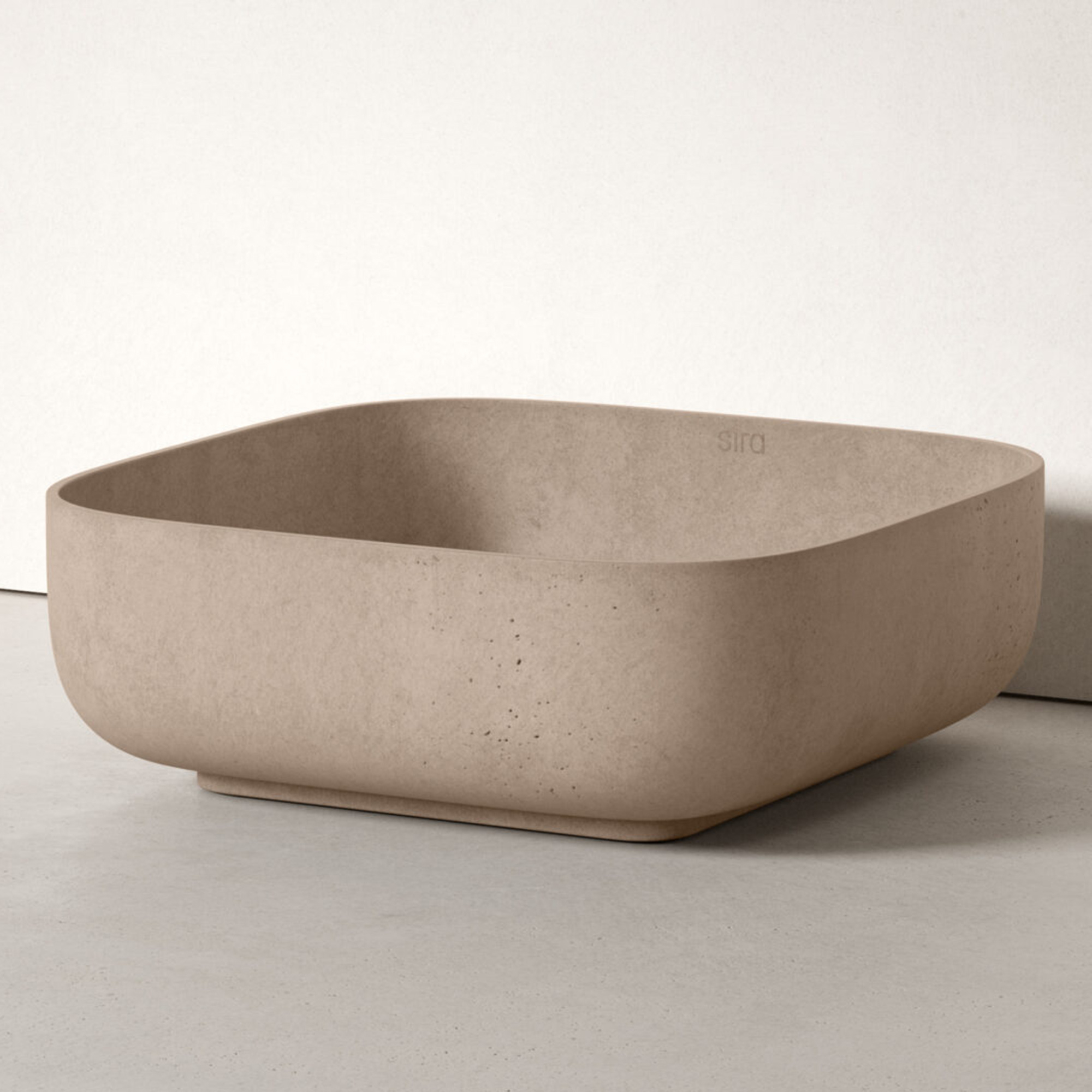 Sira Håndlagde Sement Servant Isla Grå-Brun Matt 39 cm