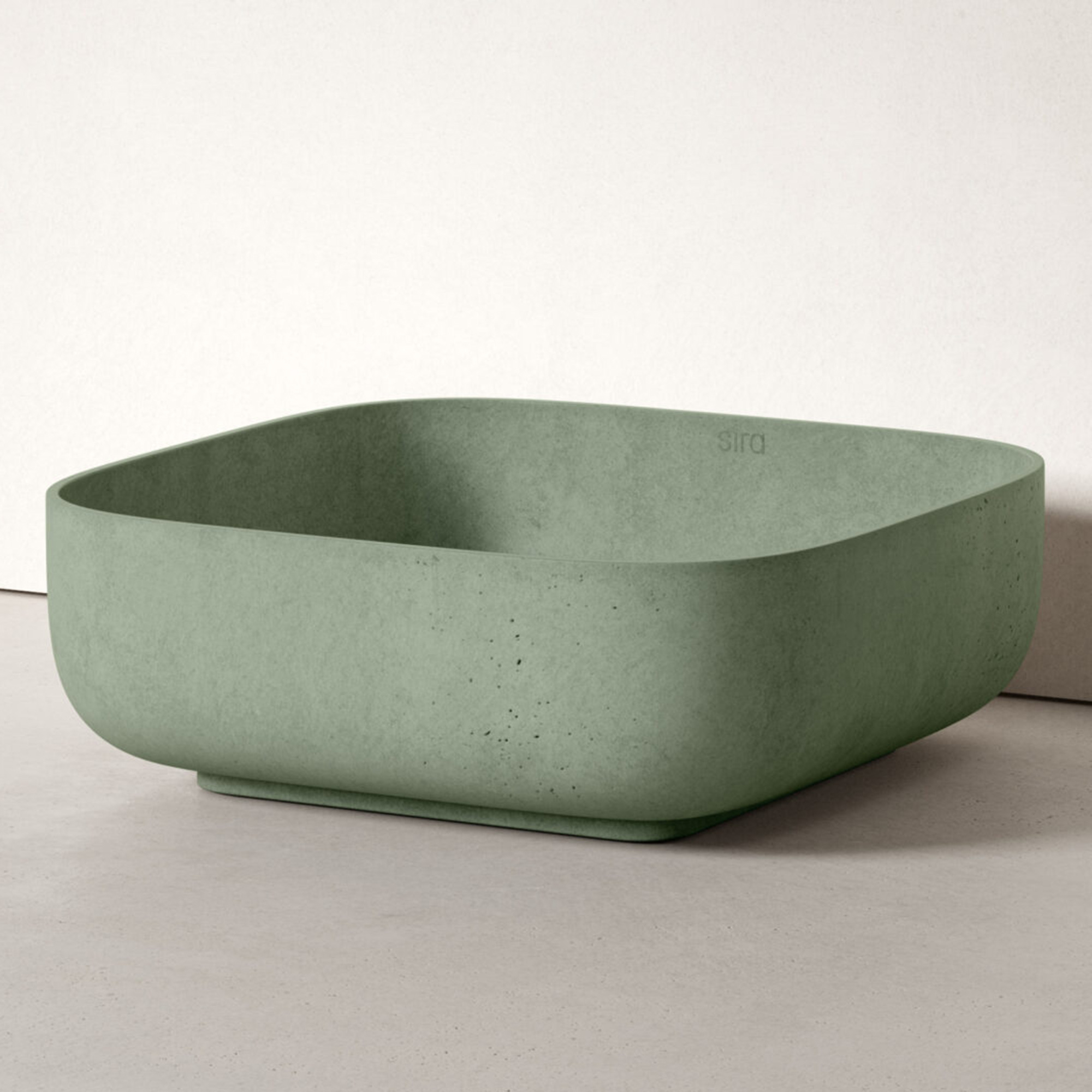 Sira Håndlagde Sement Servant Isla Grønn Matt 39 cm