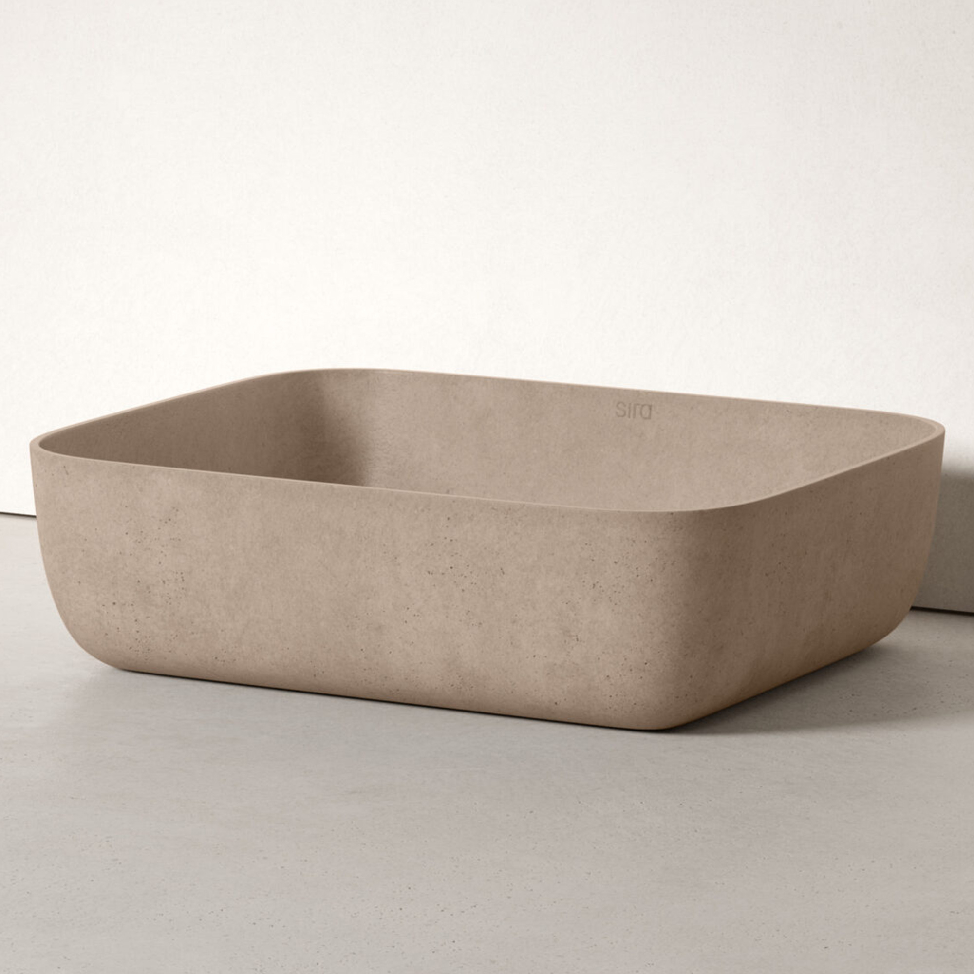 Sira Håndlagde Sement Servant Cala Grå-Brun Matt 49 cm