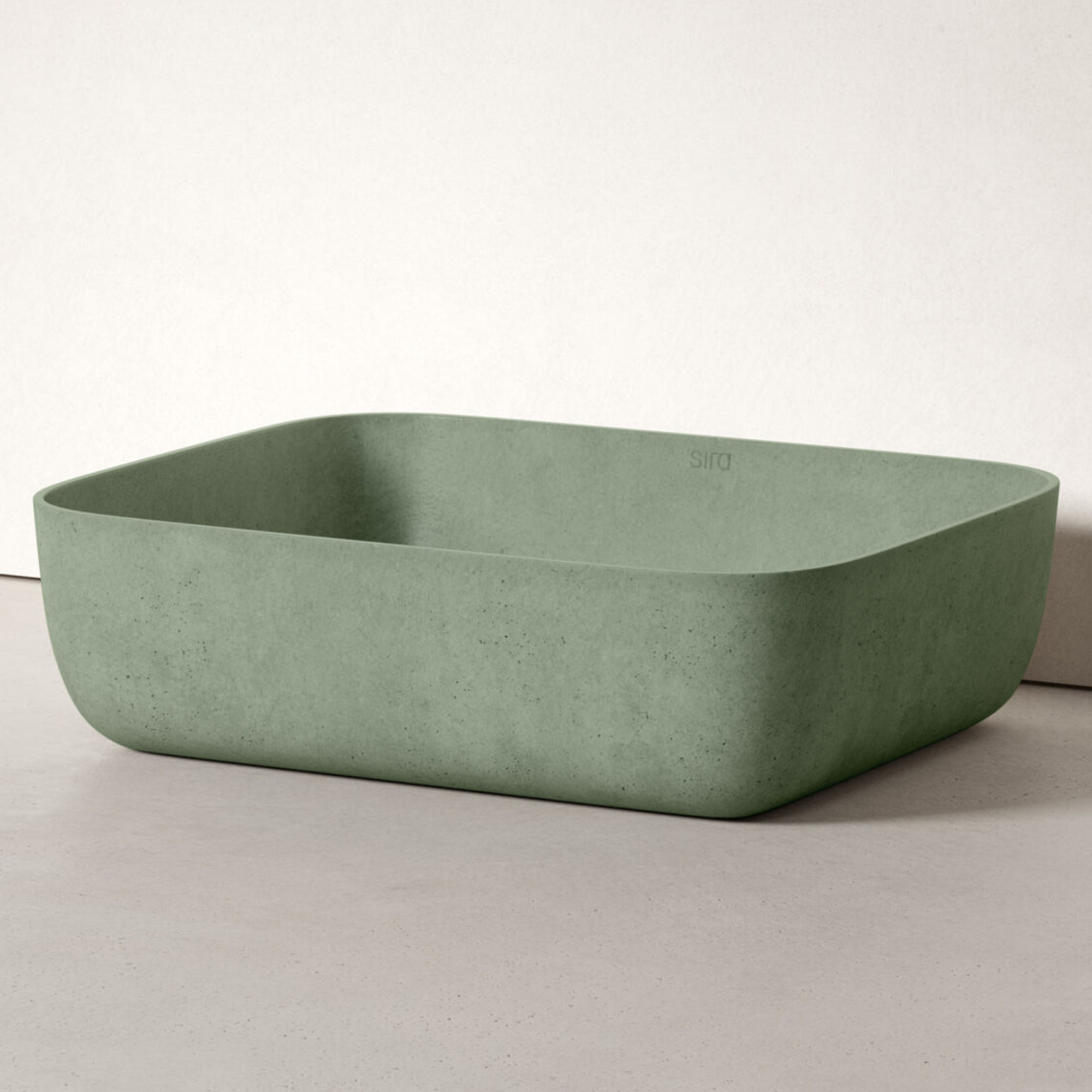 Sira Håndlagde Sement Servant Cala Grønn Matt 49 cm