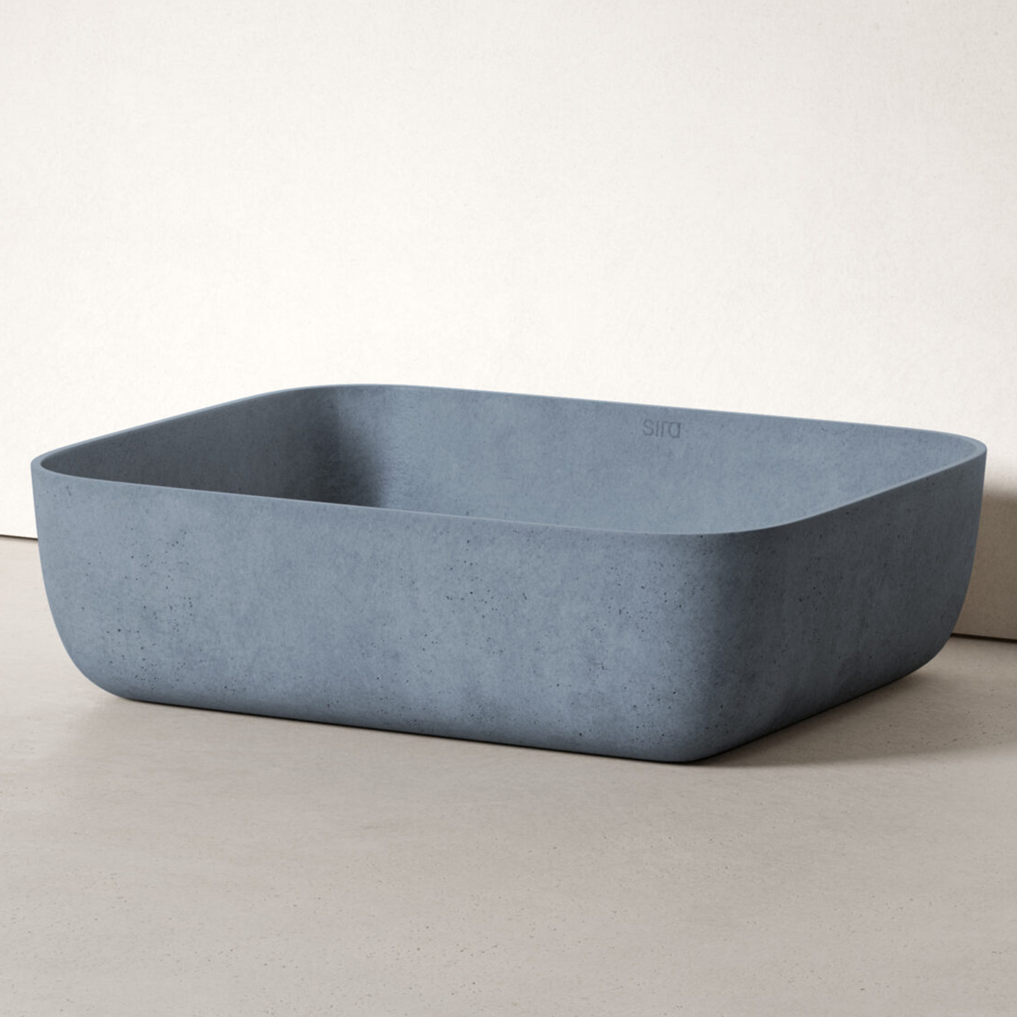 Sira Håndlagde Sement Servant Cala Blå Matt 49 cm