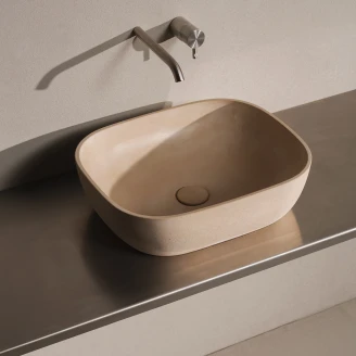 <strong>Sira</strong>  Håndlagde Sement Servant Cala Mørkbeige Matt 49 cm