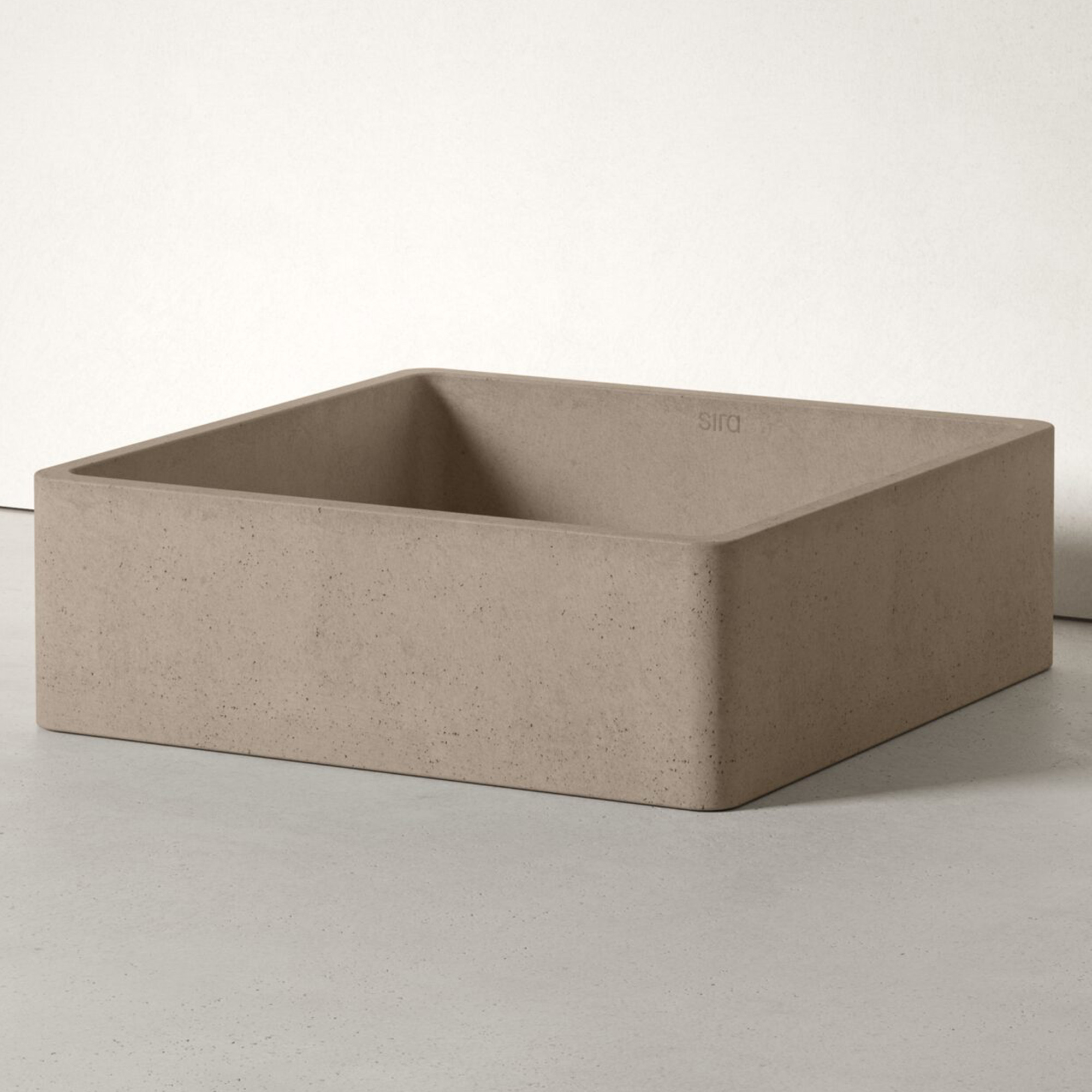 Sira Håndlagde Sement Servant Volcano Grå-Brun Matt 40 cm