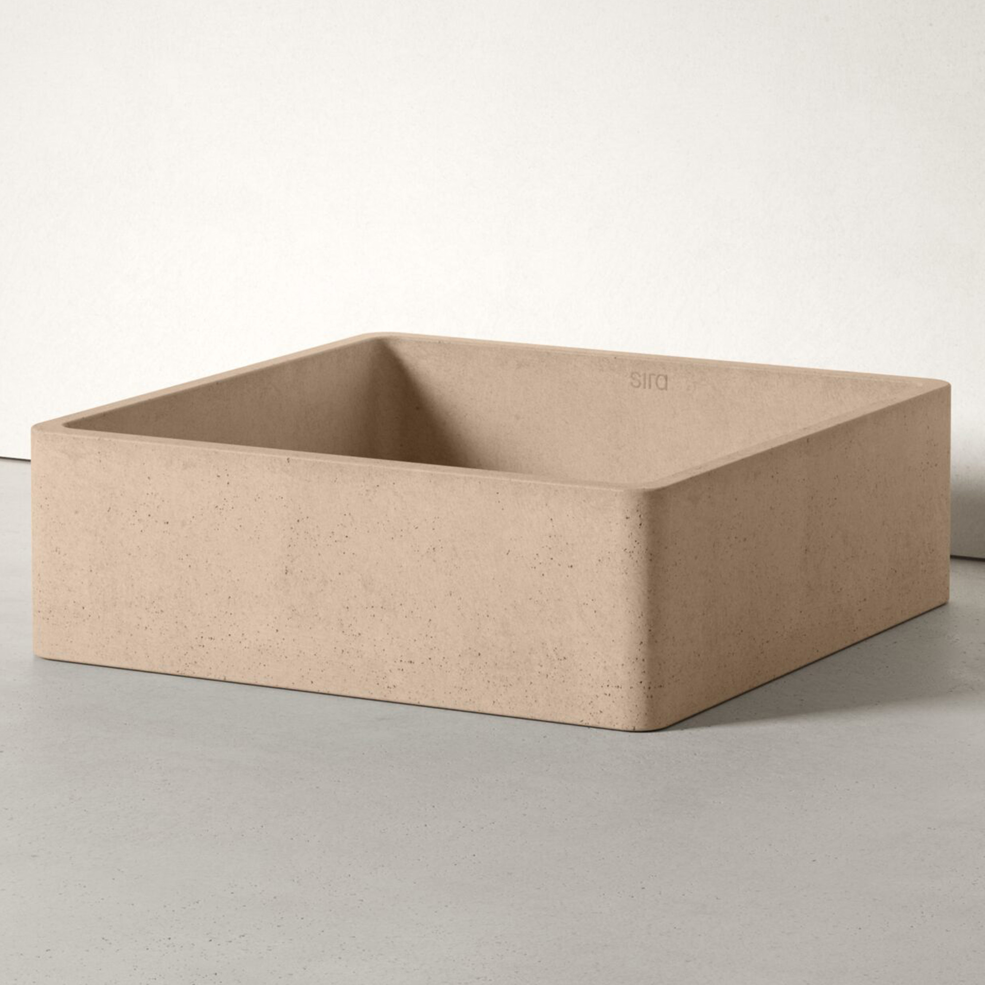 Sira Håndlagde Sement Servant Volcano Mørkbeige Matt 40 cm