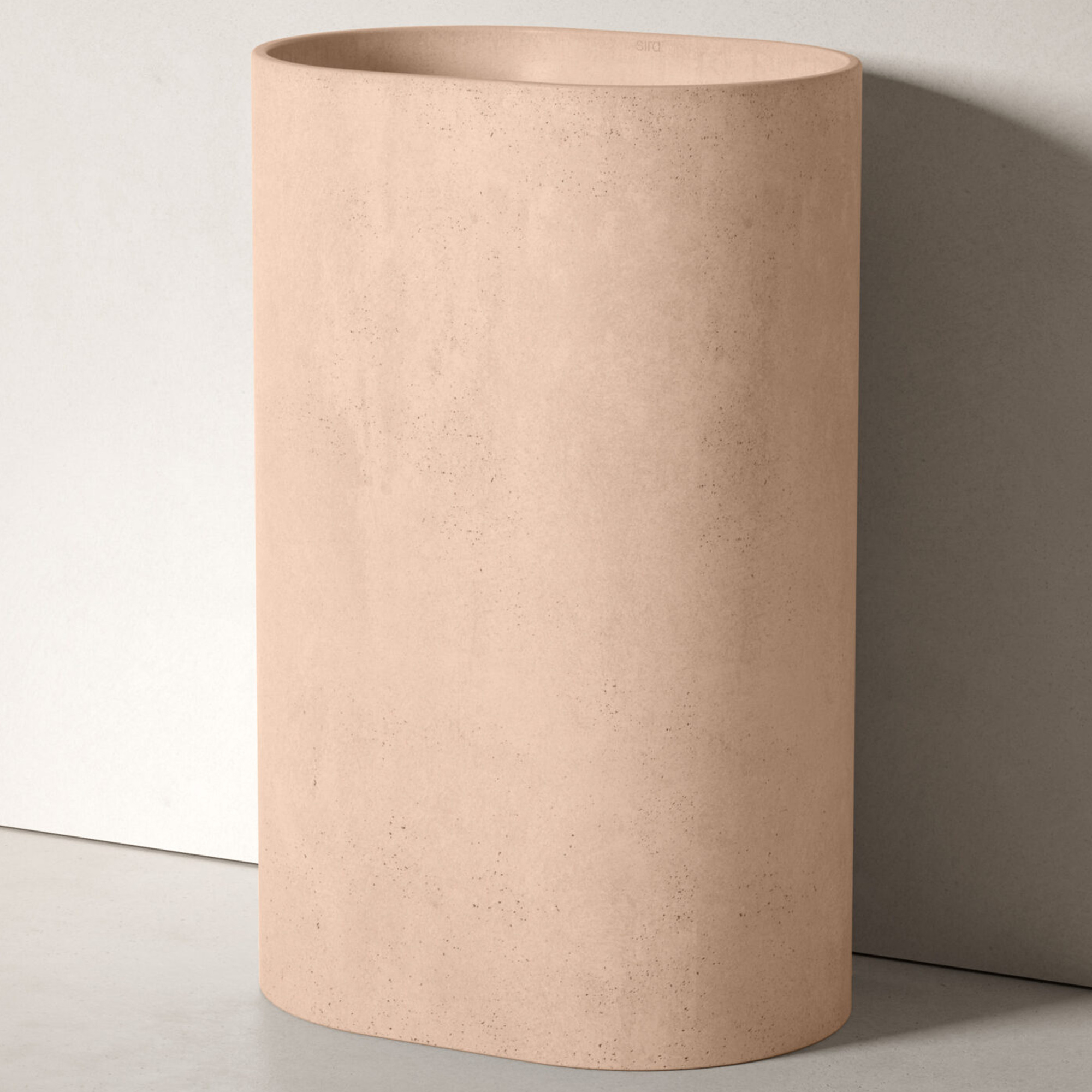 Sira Håndlagde Sement Servant Cenote Mørkbeige Matt