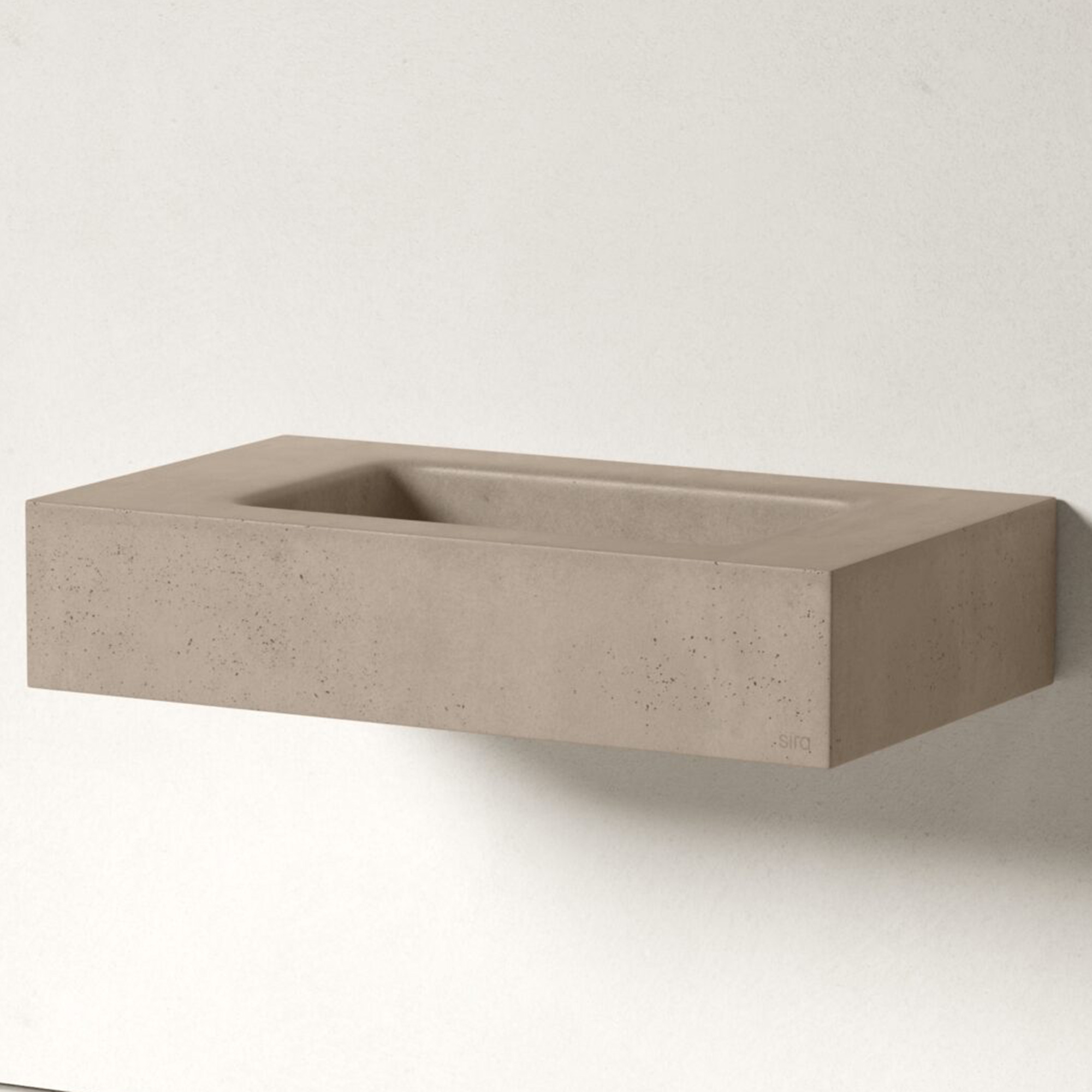 Sira Håndlagde Sement Servant River Grå-Brun Matt 80 cm