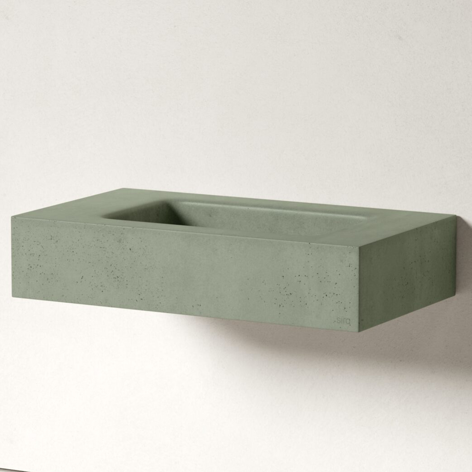 Sira Håndlagde Sement Servant River Grønn Matt 80 cm