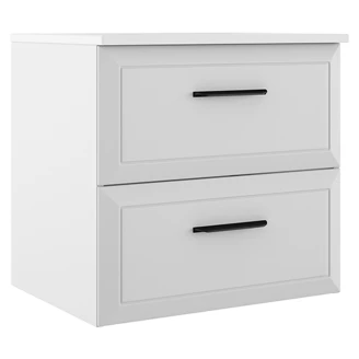 Servantskap <strong>Tandem</strong>  Hvit Matt 60 cm med Servant Hvit Blank