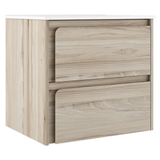 Servantskap <strong>Clarte</strong>  Eik Matt 60 cm med Servant Hvit Blank