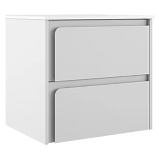 Servantskap <strong>Clarte</strong>  Hvit Matt 60 cm med Servant Hvit Blank