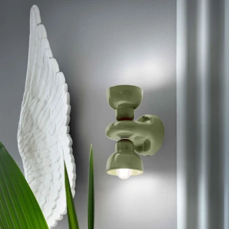Ferroluce Vegglampe <strong>Berimbau</strong>  Salviegrønn