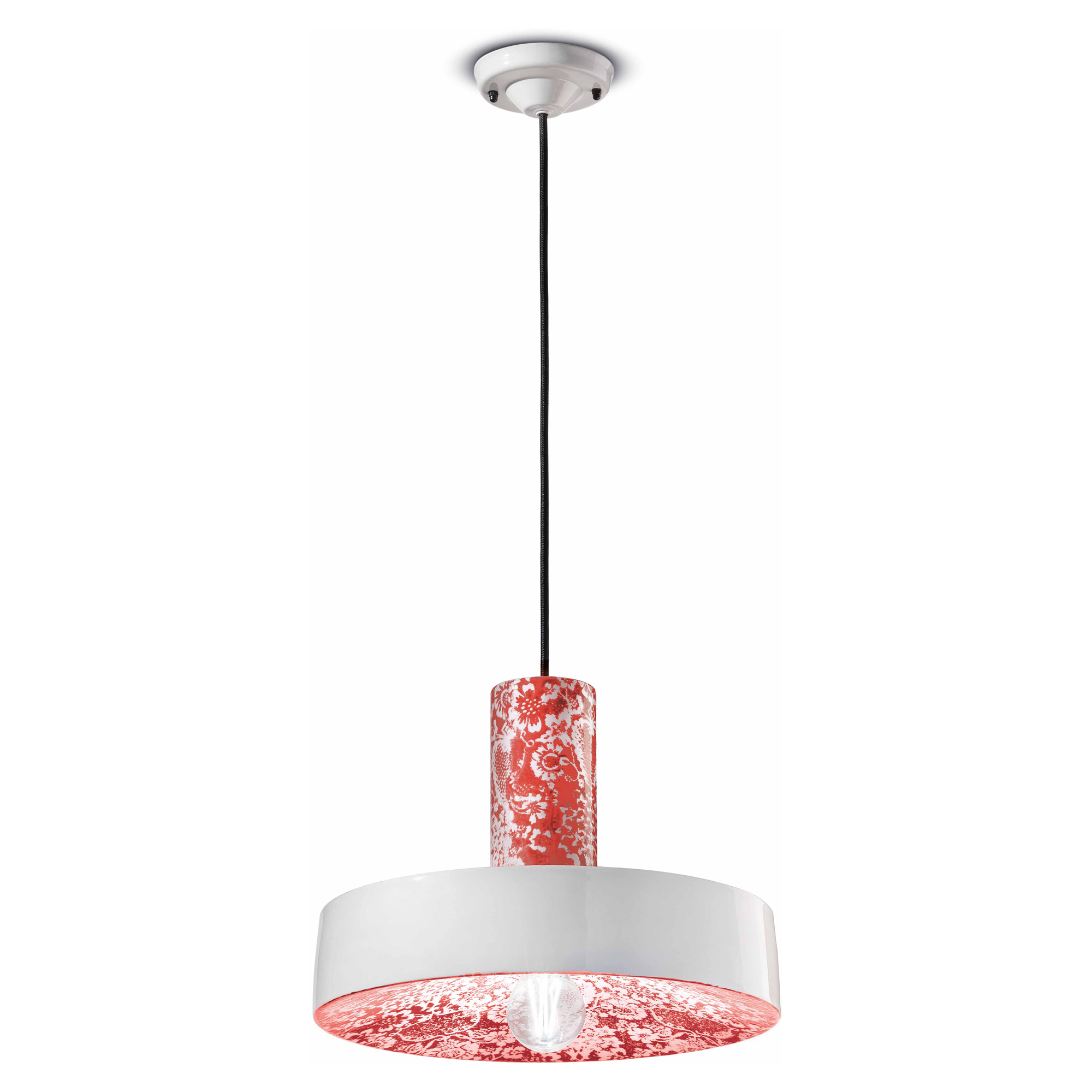 Ferroluce Hengelampe Pi Rød ∅ 35 cm