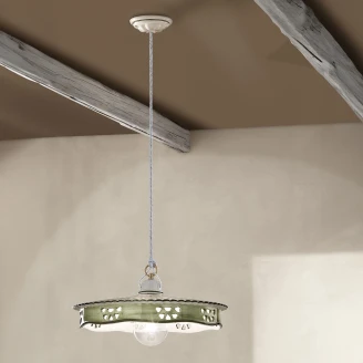 Ferroluce Hengelampe <strong>Alessandria</strong>  Grønn ∅ 33 cm
