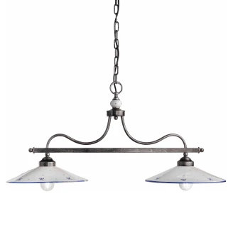 Ferroluce Hengelampe Dobbel <strong>Asti</strong>  Hvit, Blå