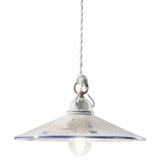 Ferroluce Hengelampe <strong>Asti</strong>  Hvit, Blå ∅ 30 cm