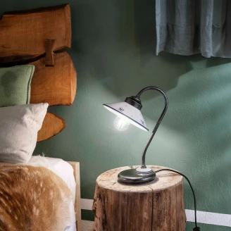 Ferroluce Bordlampe <strong>Asti</strong>  Hvit, Blå