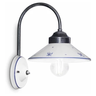Ferroluce Vegglampe <strong>Asti</strong>  Hvit, Blå
