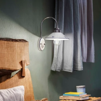 Ferroluce Vegglampe <strong>Asti</strong>  Hvit, Blå