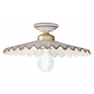 Ferroluce Taklampe <strong>L’aquila</strong>  Hvit, Brun