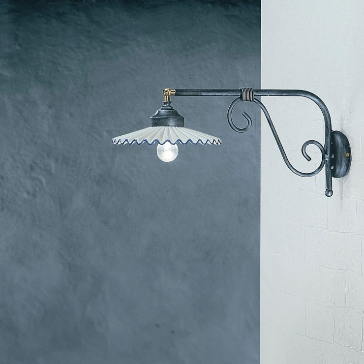 Ferroluce Vegglampe L’aquila Hvit, Blå