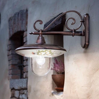Ferroluce Vegglampe <strong>Latina</strong>  Mørk Kobber ∅ 36 cm