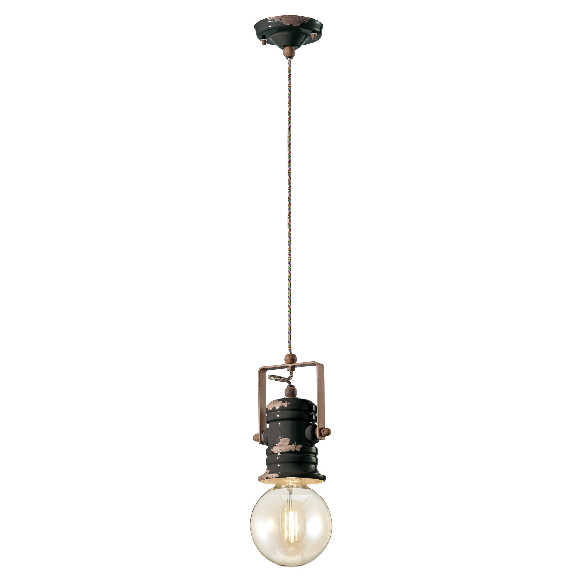 Ferroluce Hengelampe Urban Ny Vintage Svart