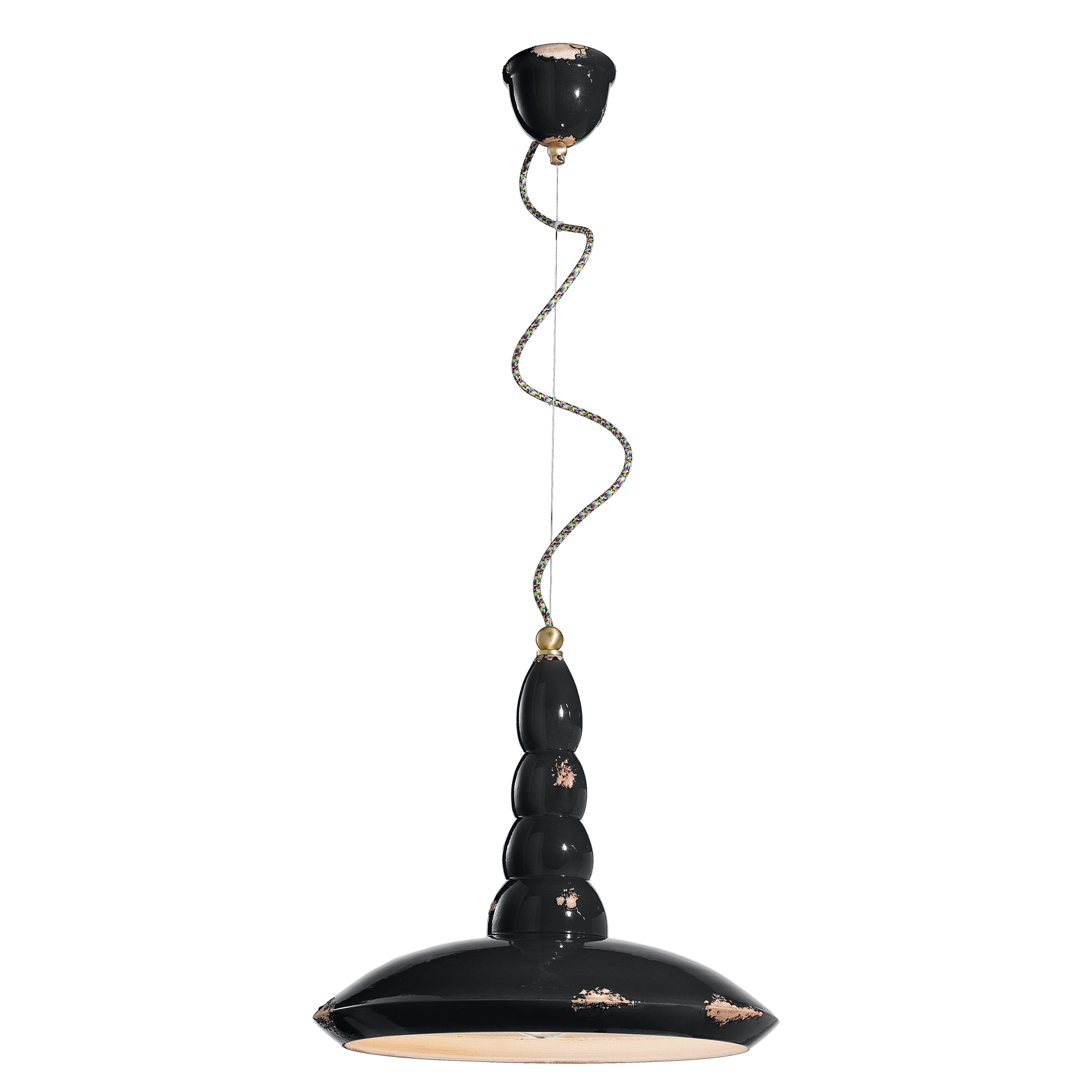 Ferroluce Hengelampe Alpha Vintage Svart ∅ 40 cm
