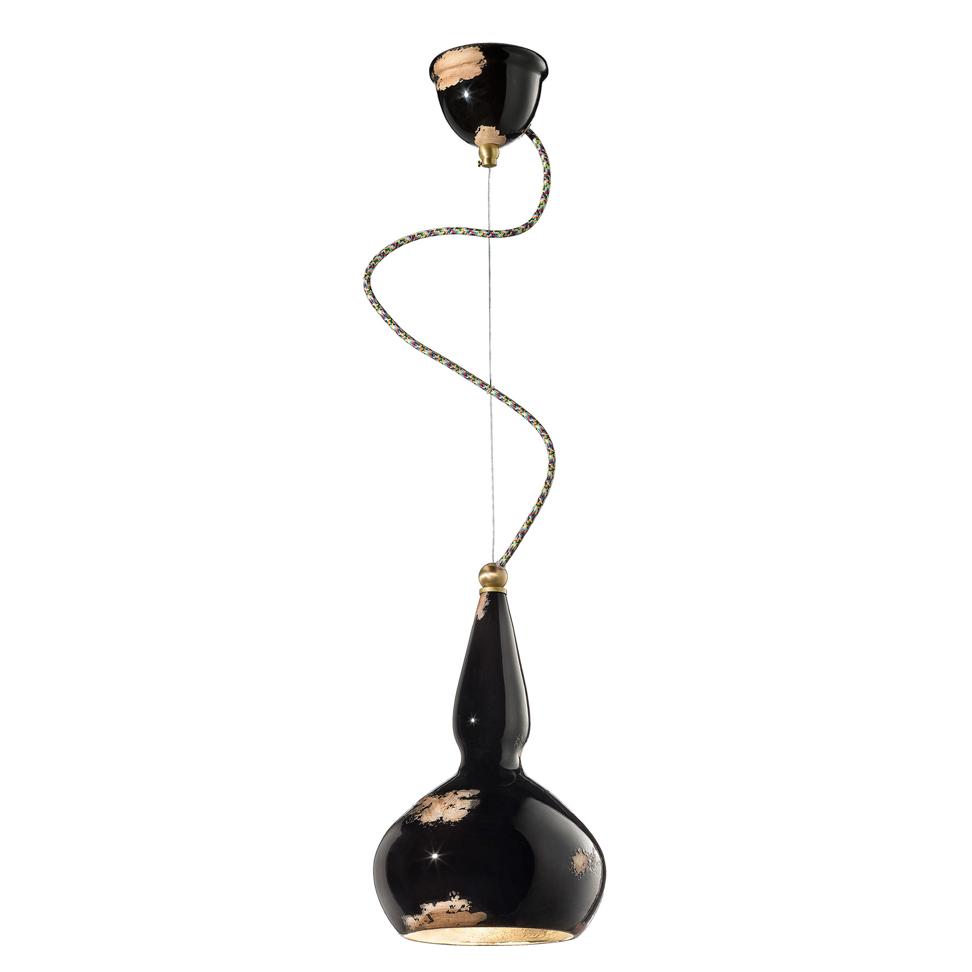Ferroluce Hengelampe Alpha Vintage Svart ∅ 19cm
