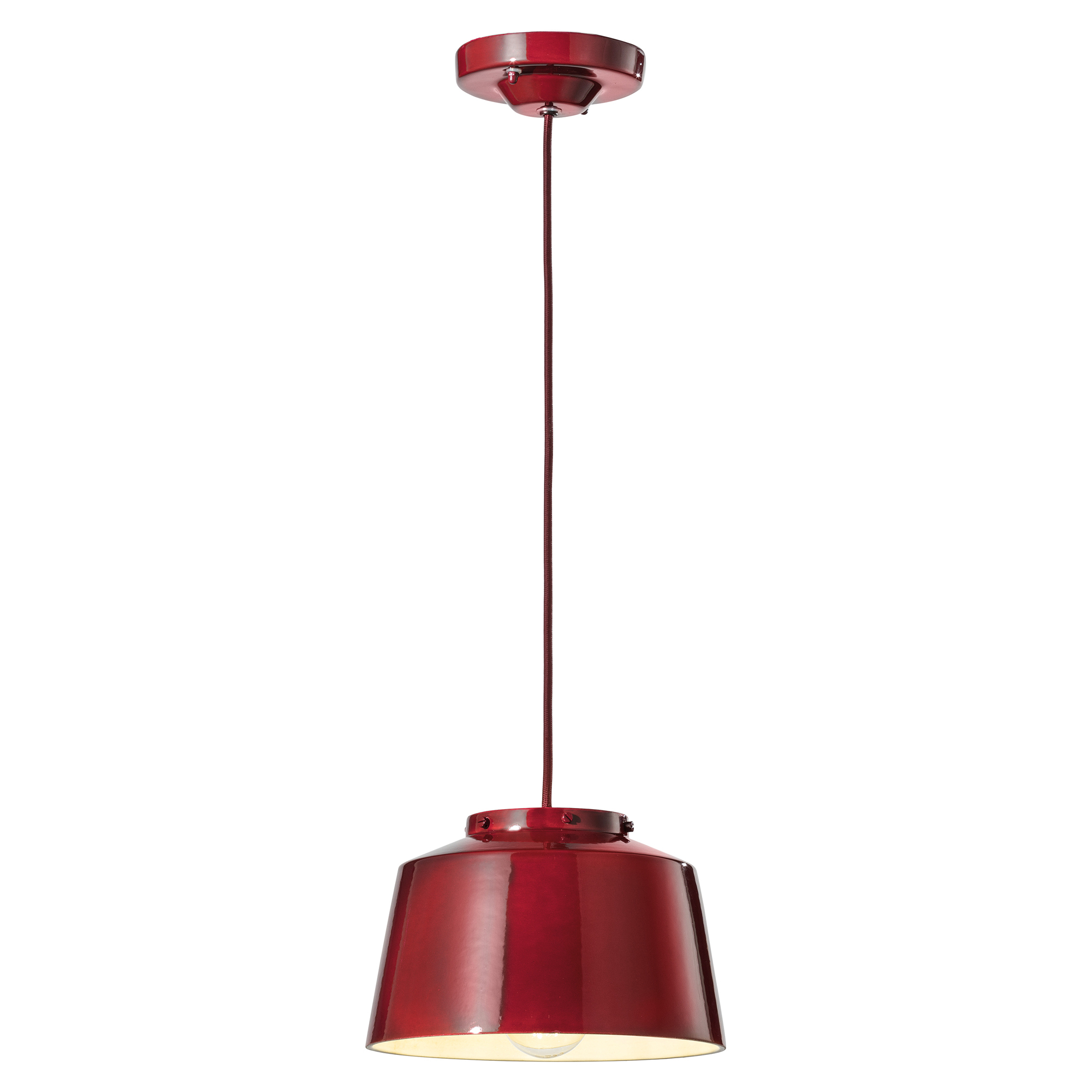 Ferroluce Hengelampe 50’s Bordeaux ∅ 23 cm