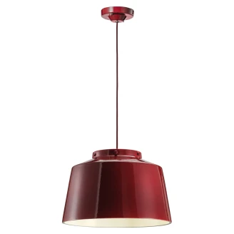 Ferroluce Hengelampe <strong>50’s</strong>  Vintage Bordeaux ∅ 40 cm
