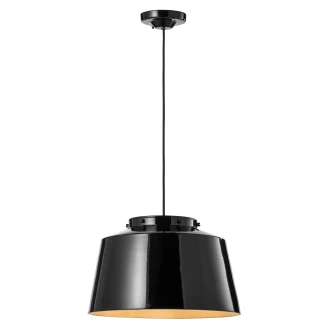 Ferroluce Hengelampe <strong>50’s</strong>  Svart Emalje ∅ 40 cm
