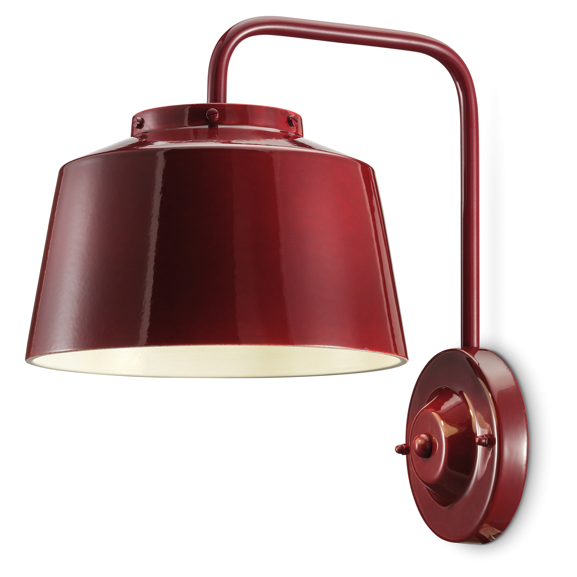 Ferroluce Vegglampe 50’s Bordeaux