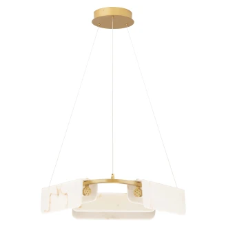 Nova Luce Hengende Lampe <strong>Aider</strong>  Gull, Beige Matt Ø 63 cm
