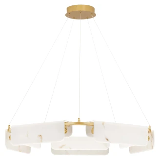 Nova Luce Hengende Lampe <strong>Aider</strong>  Gull, Beige Matt Ø 93 cm