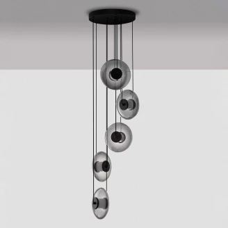 Nova Luce Hengende Lampe <strong>Skia</strong>  Grå Blank