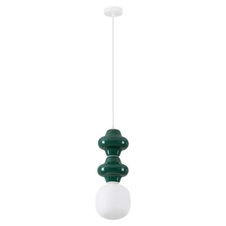 Nova Luce Hengende Lampe 2 stk Clio Grønn Blank