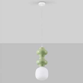 Nova Luce Hengende Lampe 2 stk Clio Grønn Blank
