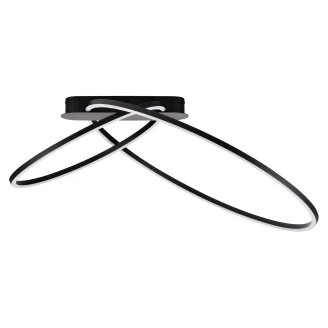 Nova Luce Taklampe <strong>Kiklos</strong>  Svart Matt
