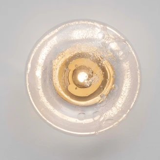 Nova Luce Vegglampe <strong>King</strong>  Transparent Blank Ø 26 cm