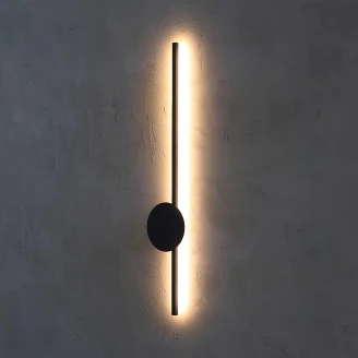 Vegglampe <strong>Koster</strong>  Svart Matt 93 cm