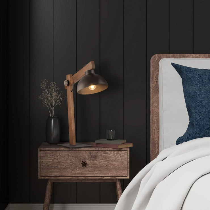 Bordlampe Visby Light Brun Matt