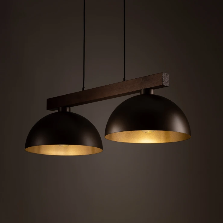 Hengelampe Visby Light Brun Matt
