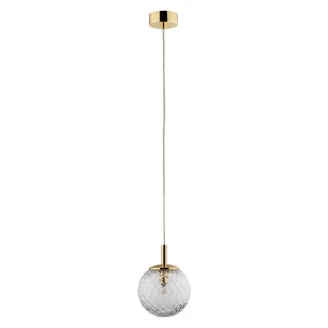 Hengelampe <strong>Månsken</strong>  Transparent Ø 14 cm
