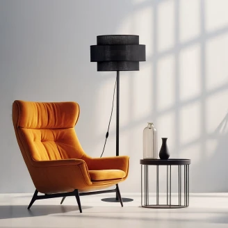 Gulvlampe <strong>Luma</strong>  Svart Matt