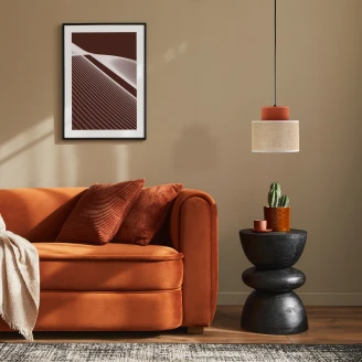 Hengelampe Aria Duo Brun Matt Ø20 cm