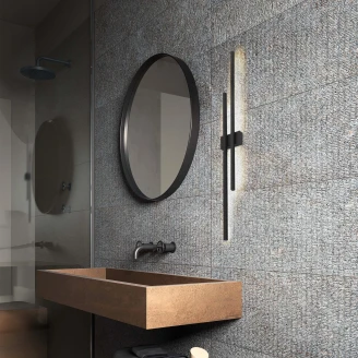 Vegglampe <strong>Vertikal</strong>  Duo Svart Matt