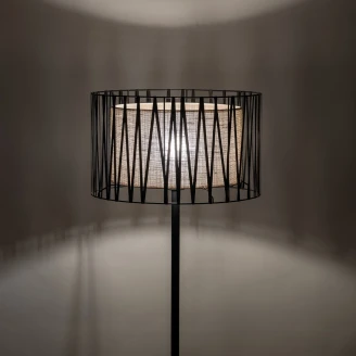 Gulvlampe <strong>Tora</strong>  Svart Brun Matt
